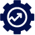 A gear icon with a clock inside, symbolizing time management or productivity.